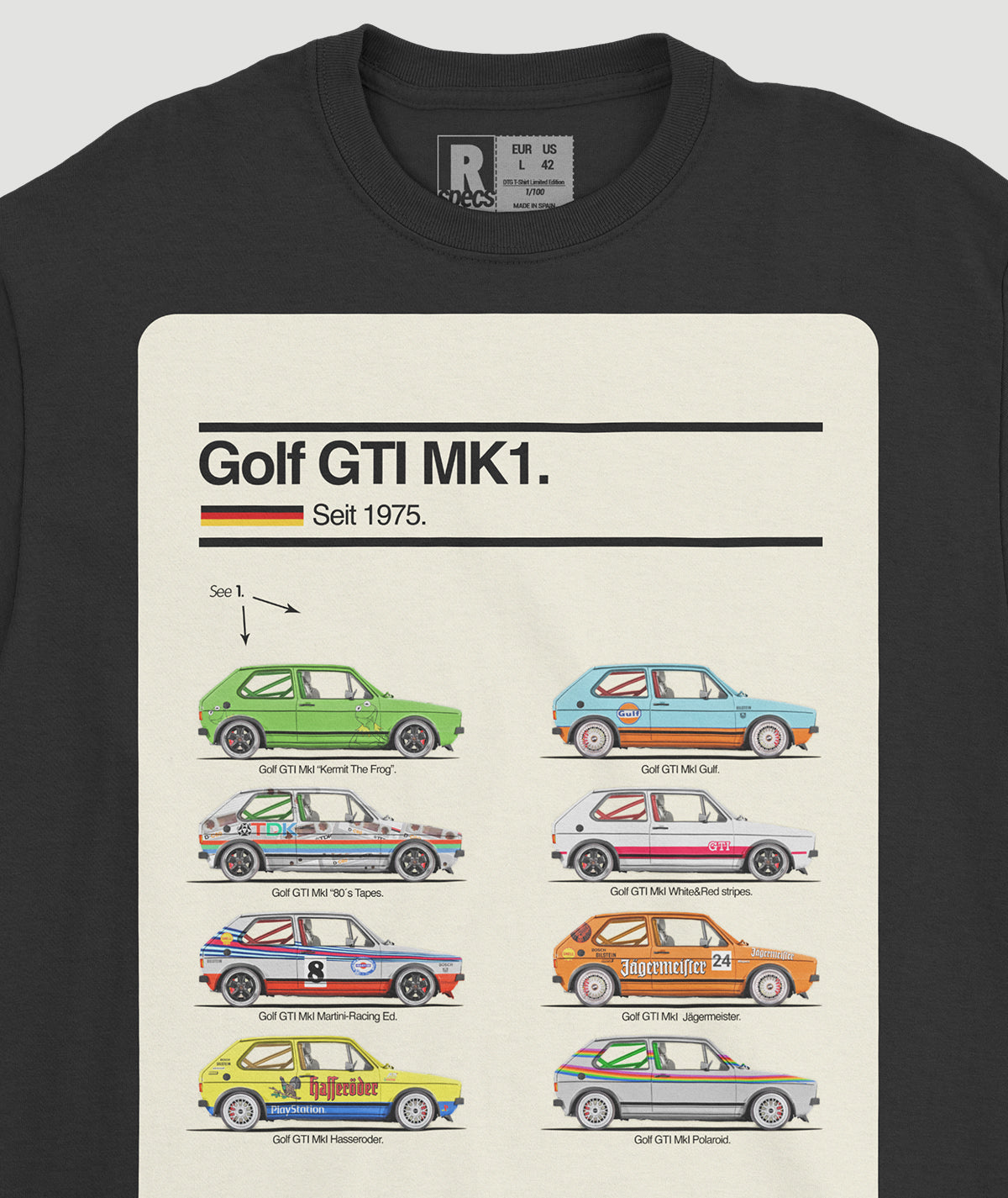 Camiseta “Golf Mk1 GTI Icons”