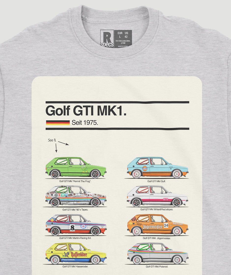 Camiseta “Golf Mk1 GTI Icons”