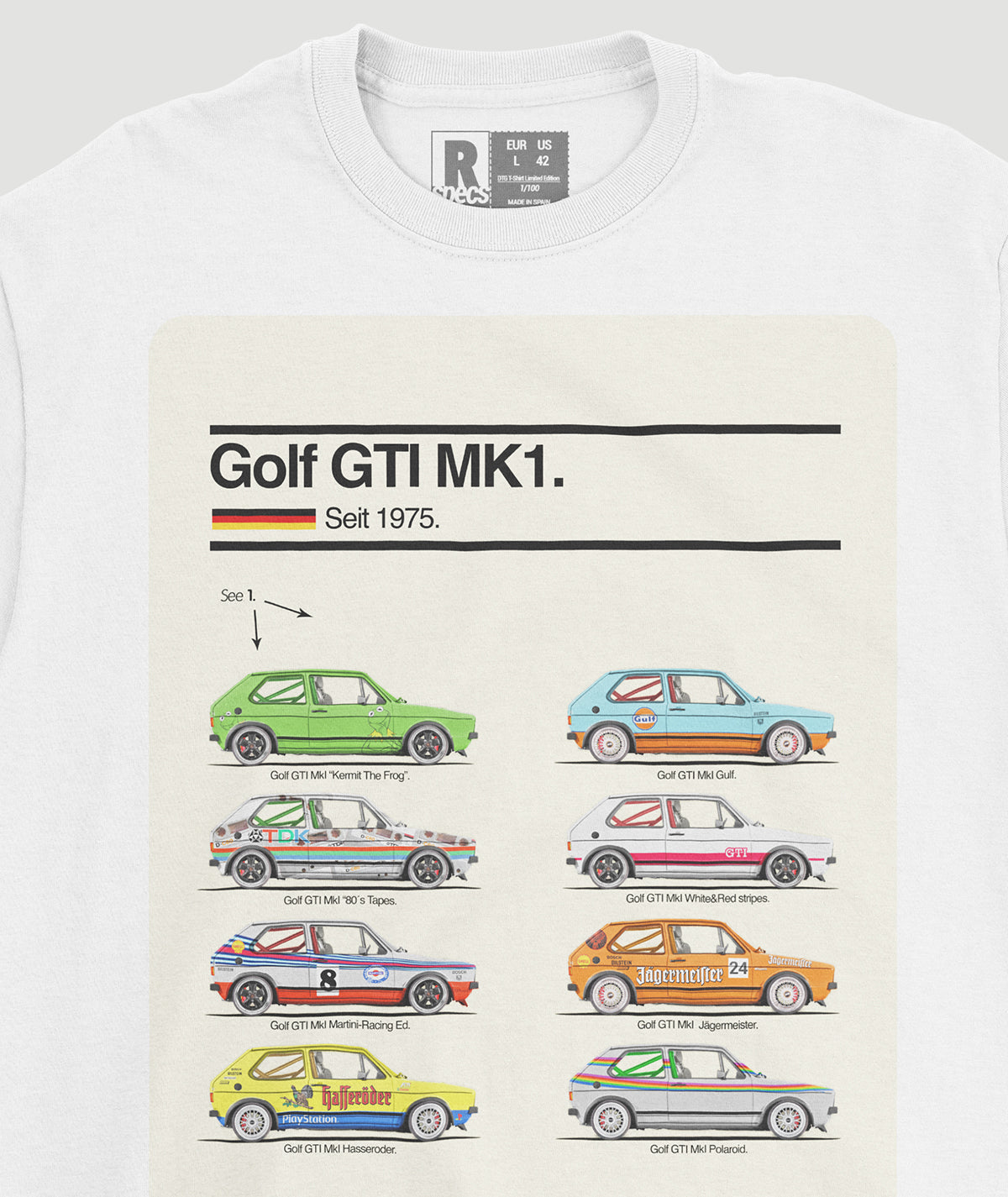Camiseta “Golf Mk1 GTI Icons”