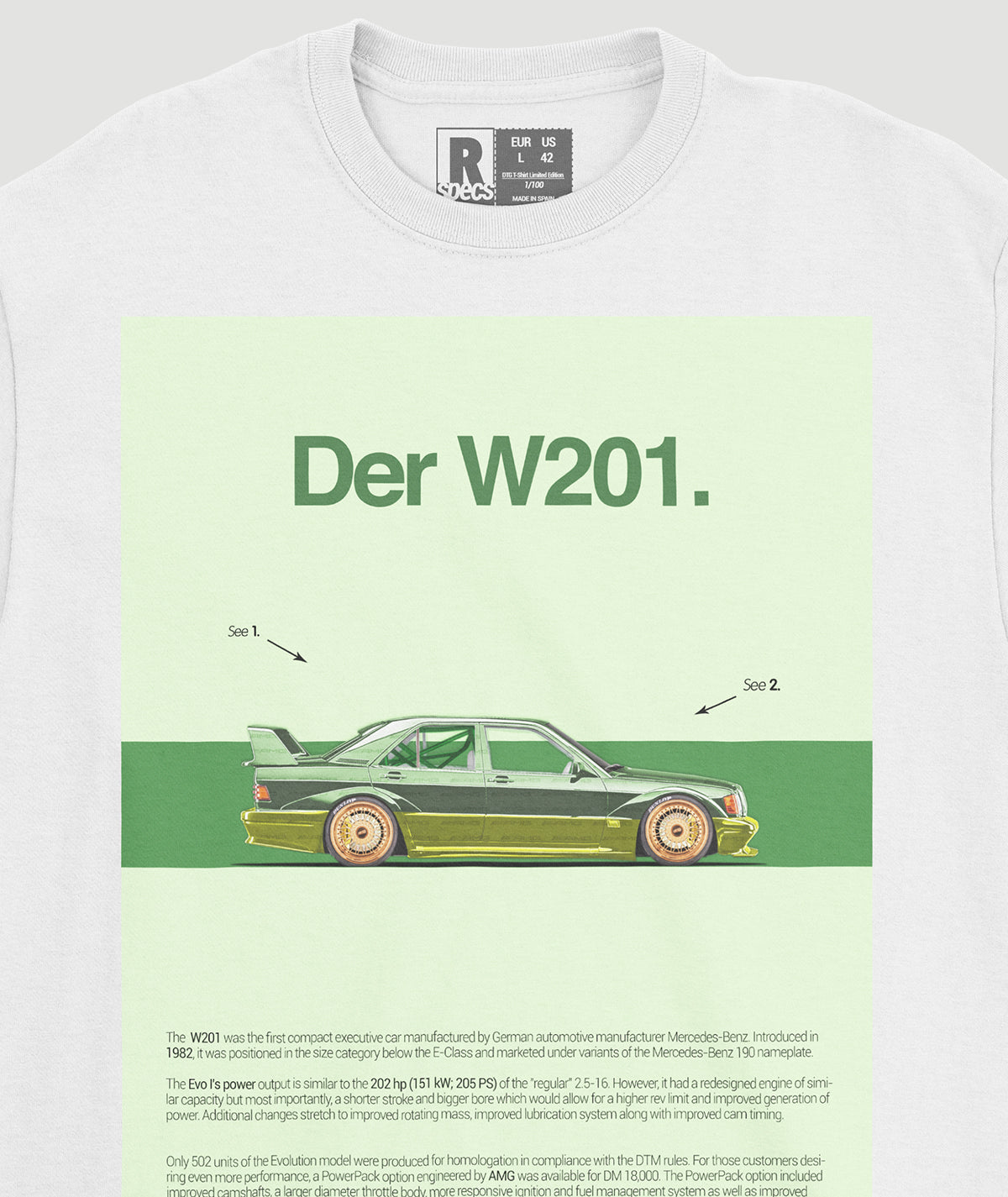 Camiseta “190E-W201 Evolution”