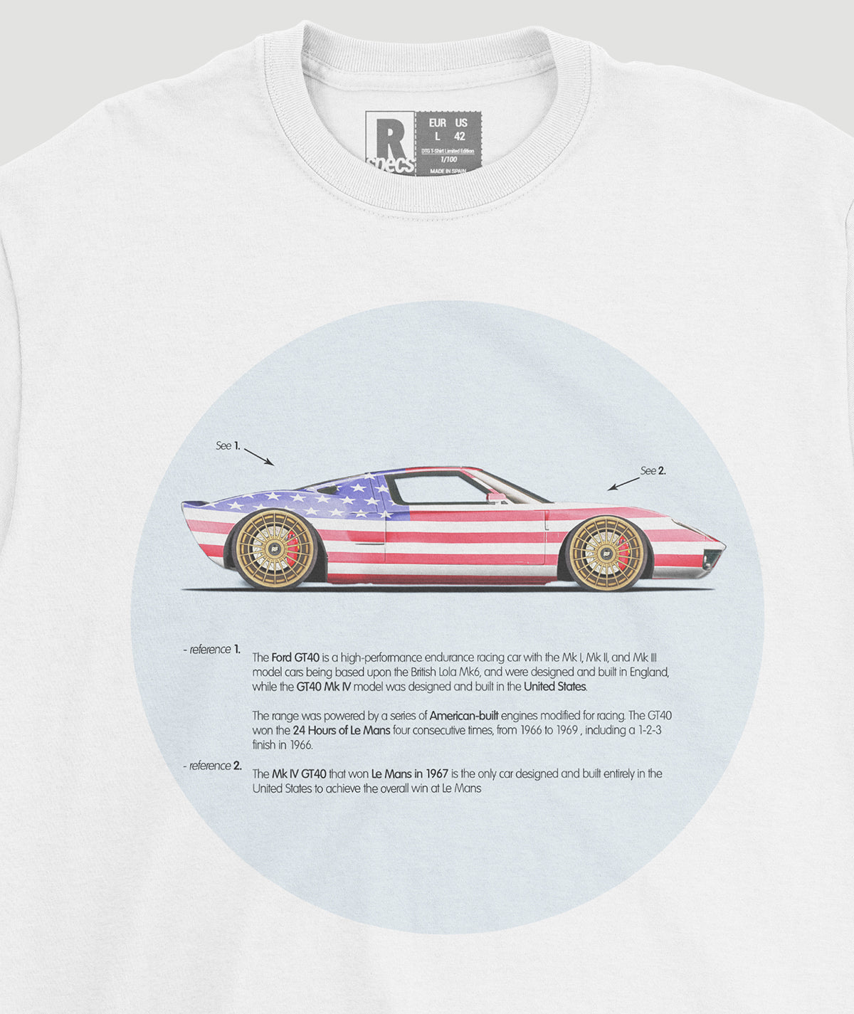 Camiseta “GT40 USA Flag”