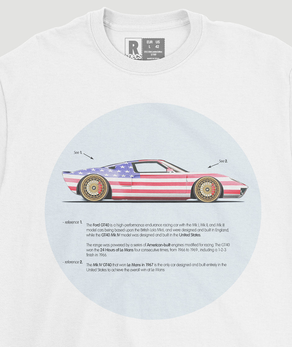 Camiseta “GT40 USA Flag”