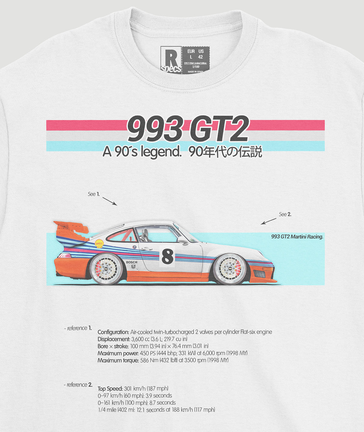 Camiseta “993 GT2 Martini-RSR”