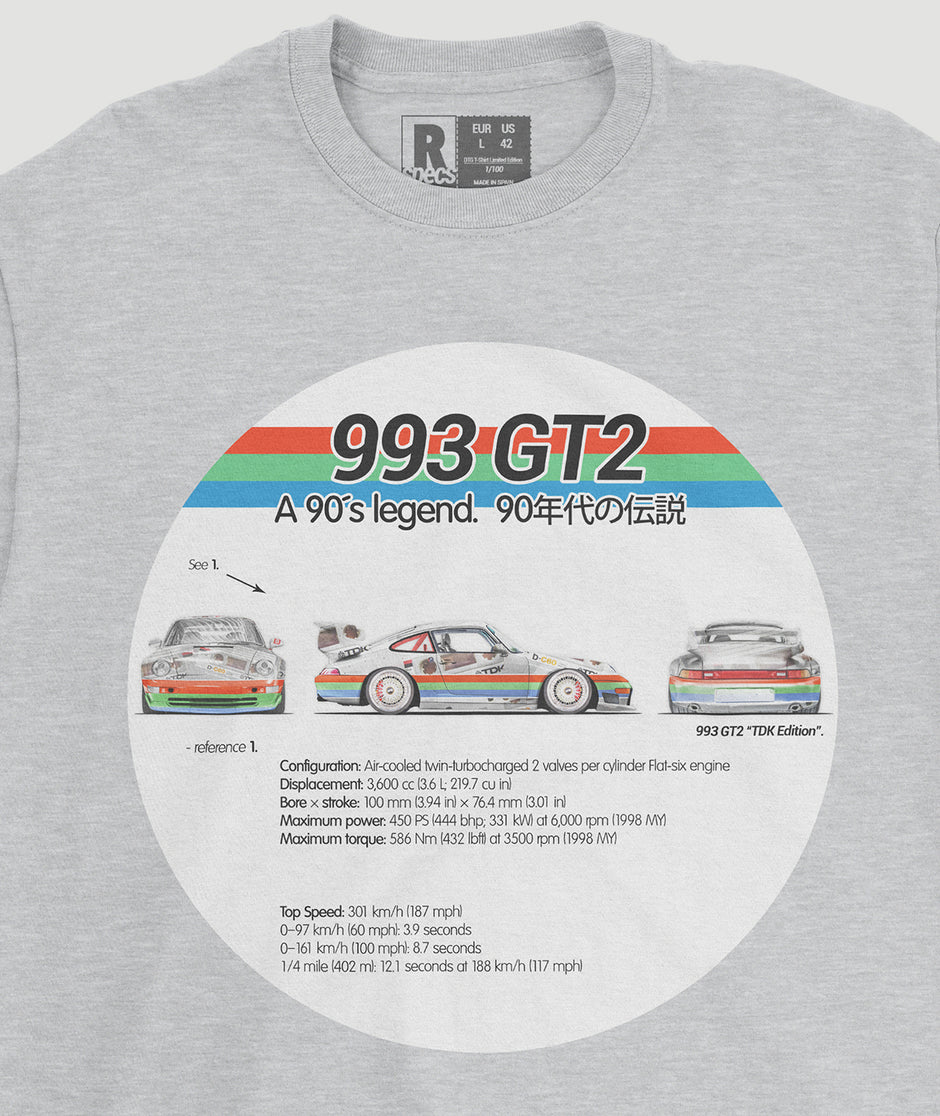 Camiseta “993 GT2 TDK Circle”