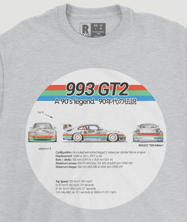 Camiseta “993 GT2 TDK Circle”