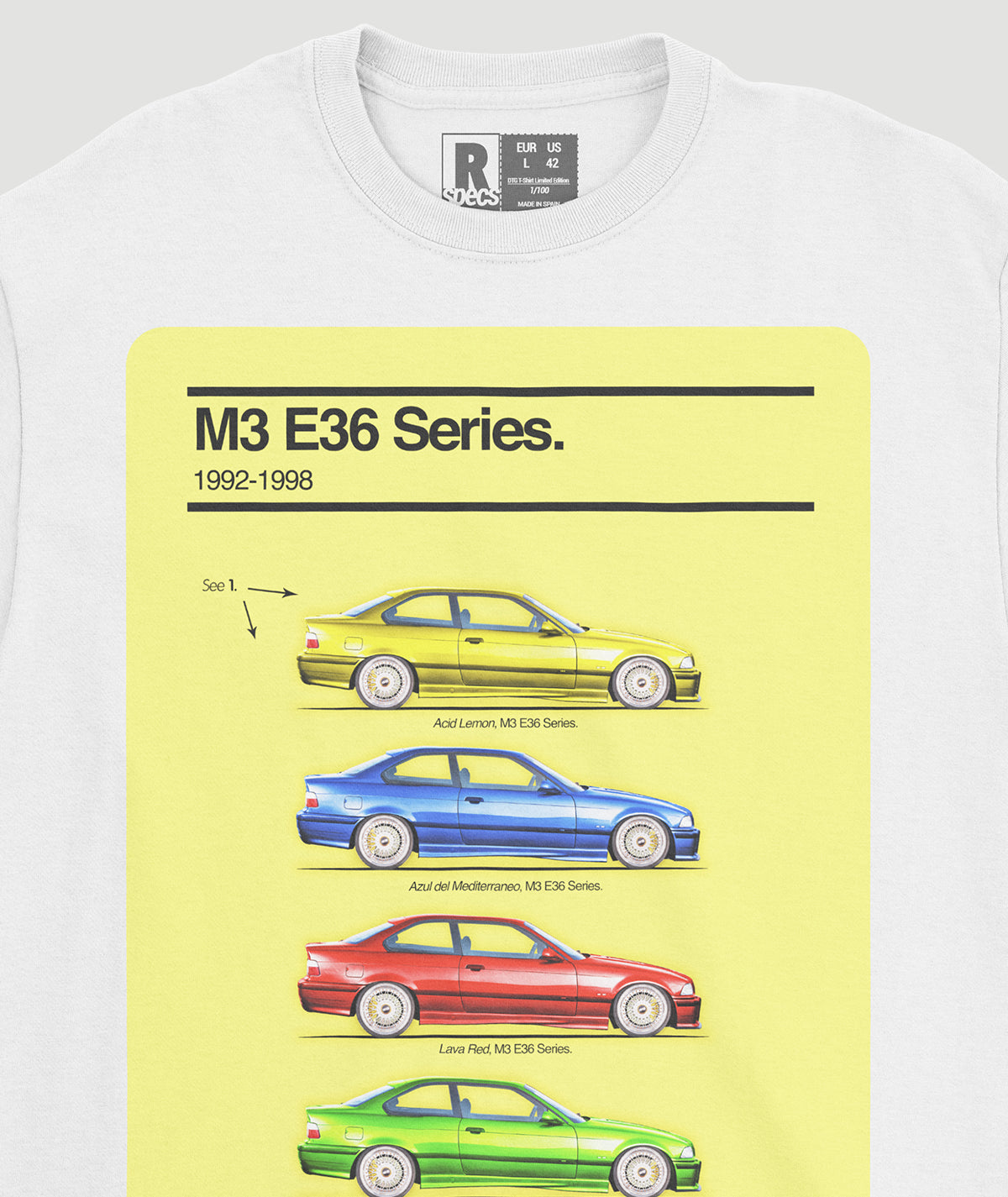 Camiseta “M3 E36 Colors”