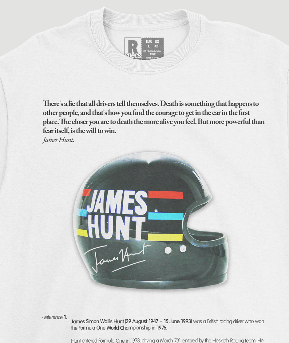 Camiseta “James Hunt Helmet”