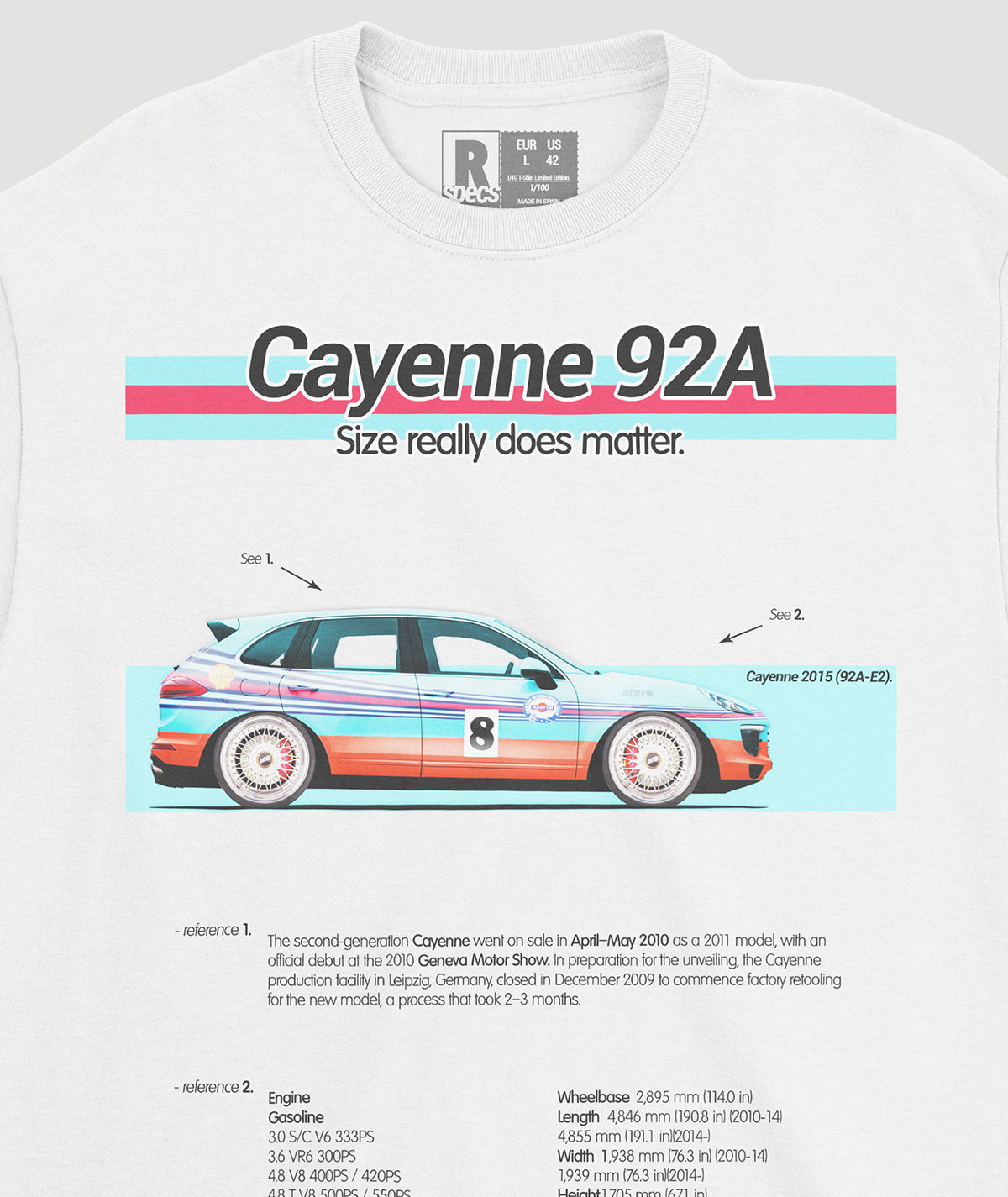 Camiseta CAYENNE A92 “RSR”