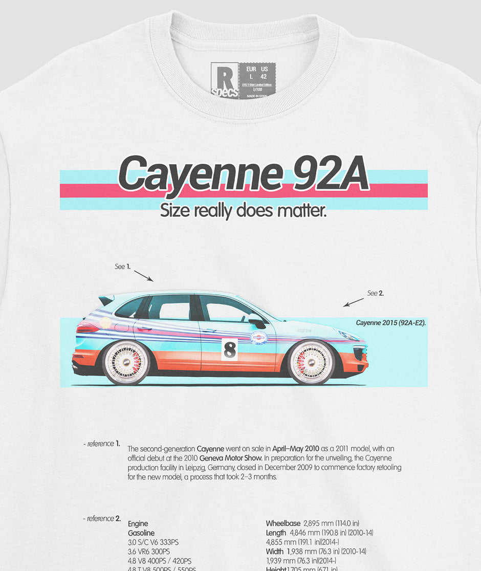 Camiseta CAYENNE A92 “RSR”