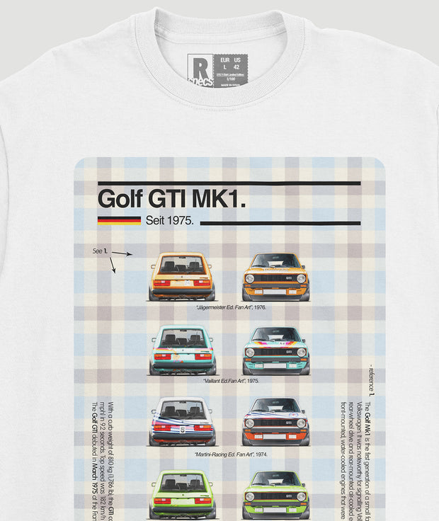 Camiseta GOLF MK1 GTI “RACING ICONS”