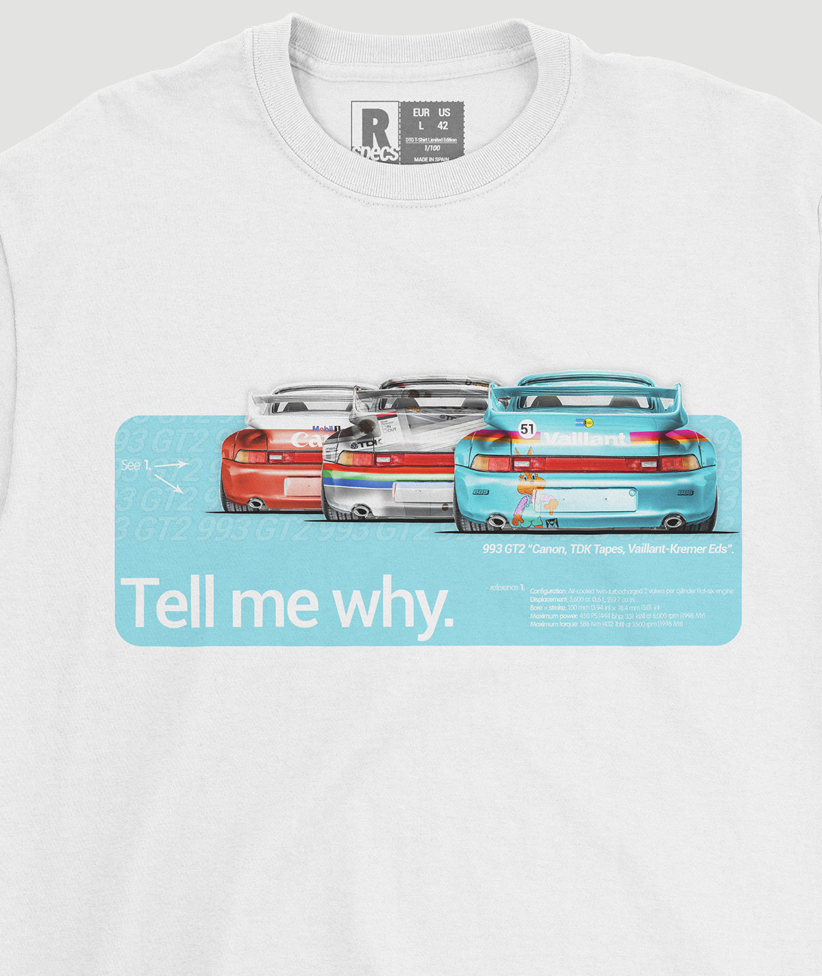 Camiseta “993 Tell me why”