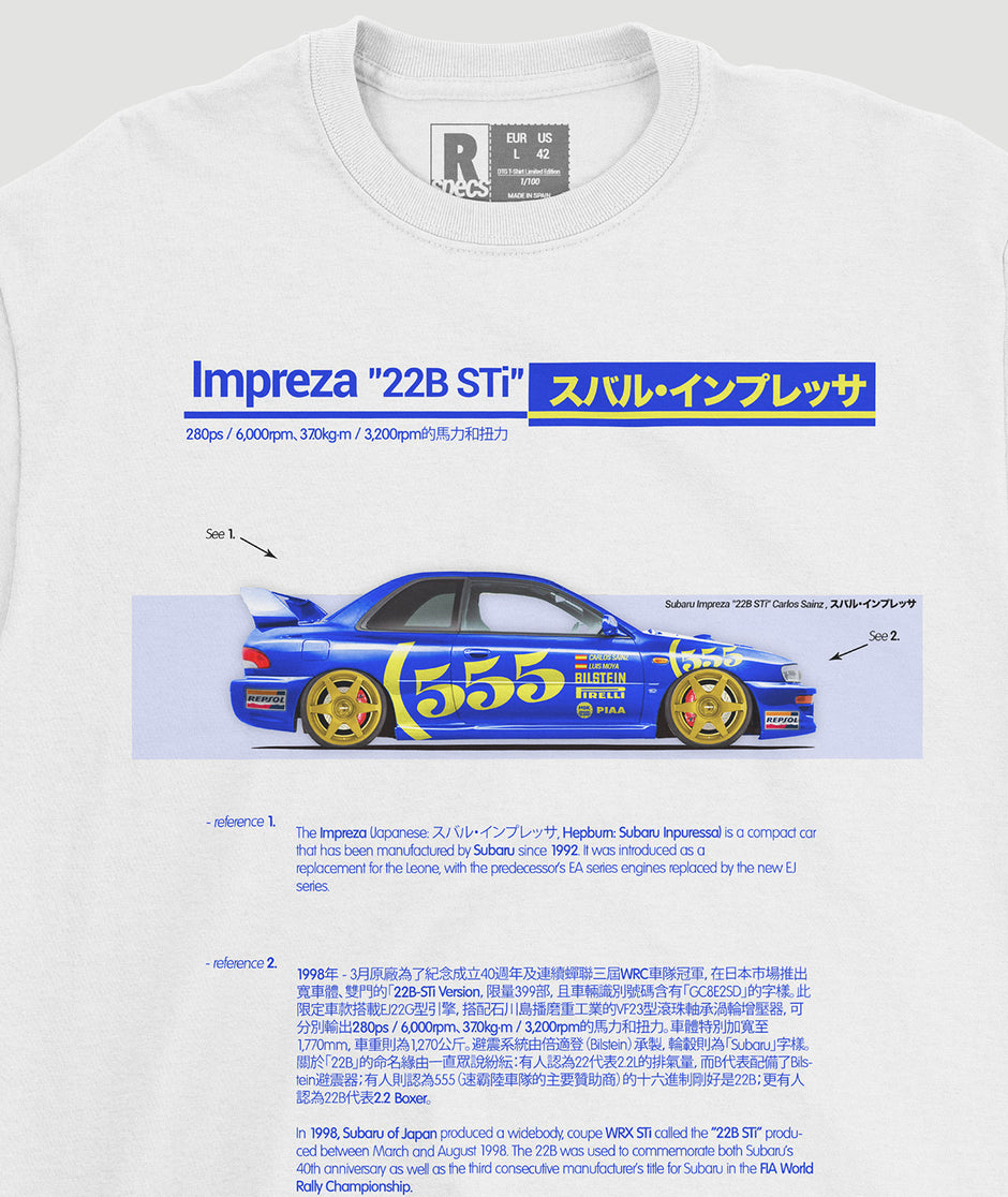 Camiseta “IMPREZA 22B STI Ed”
