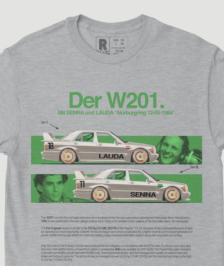 Camiseta “W201 SENNA-LAUDA”