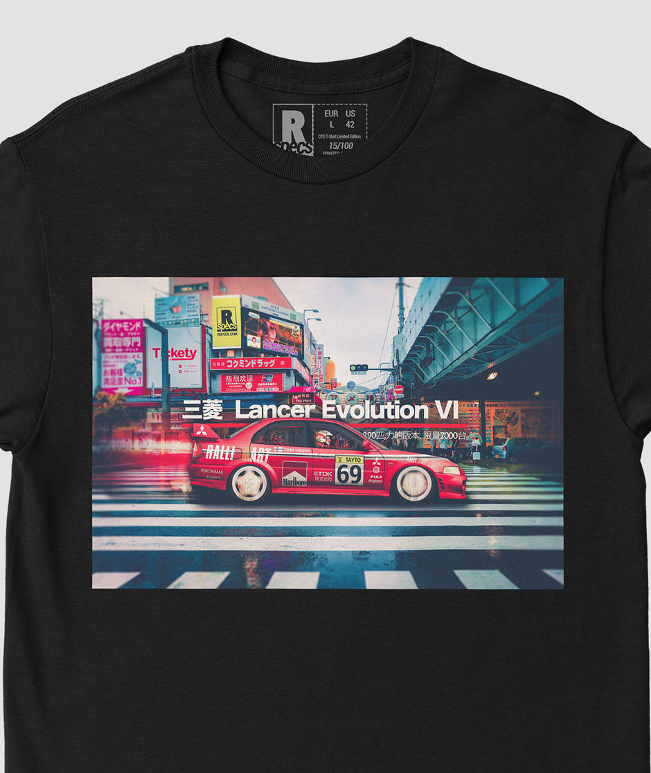 Camiseta “Lancer Evo VI Makinen Tayto Ed.”