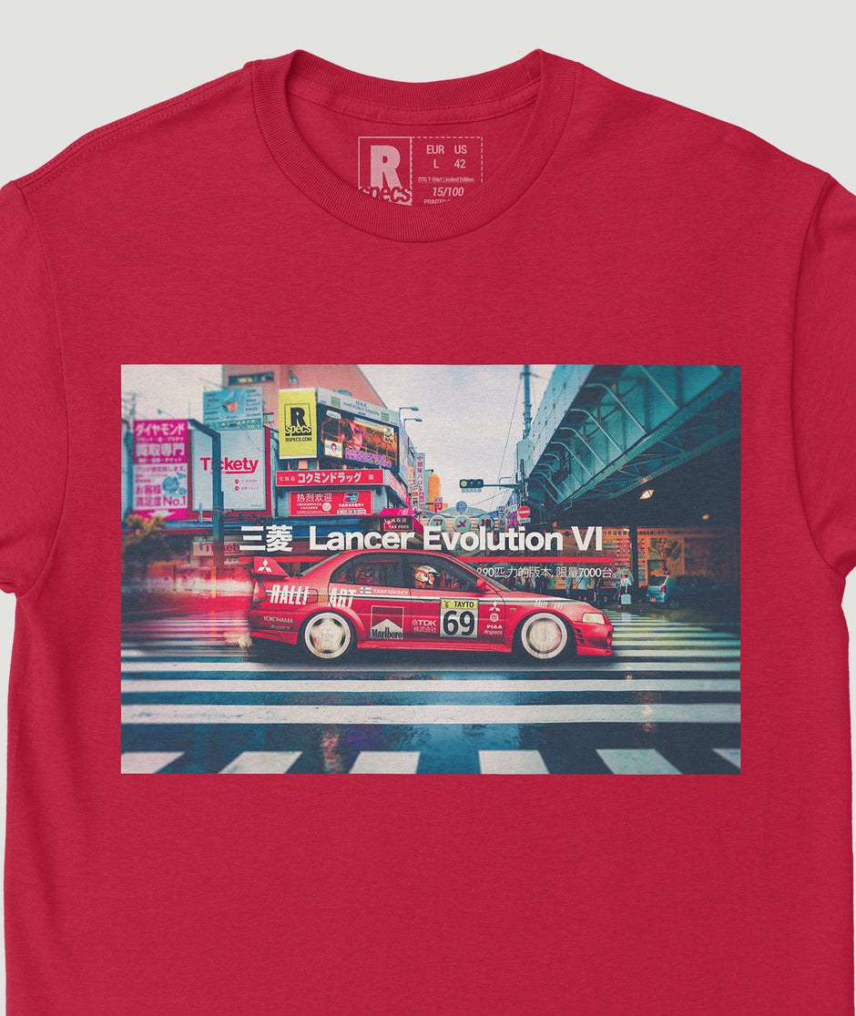 Camiseta “Lancer Evo VI Makinen Tayto Ed.”