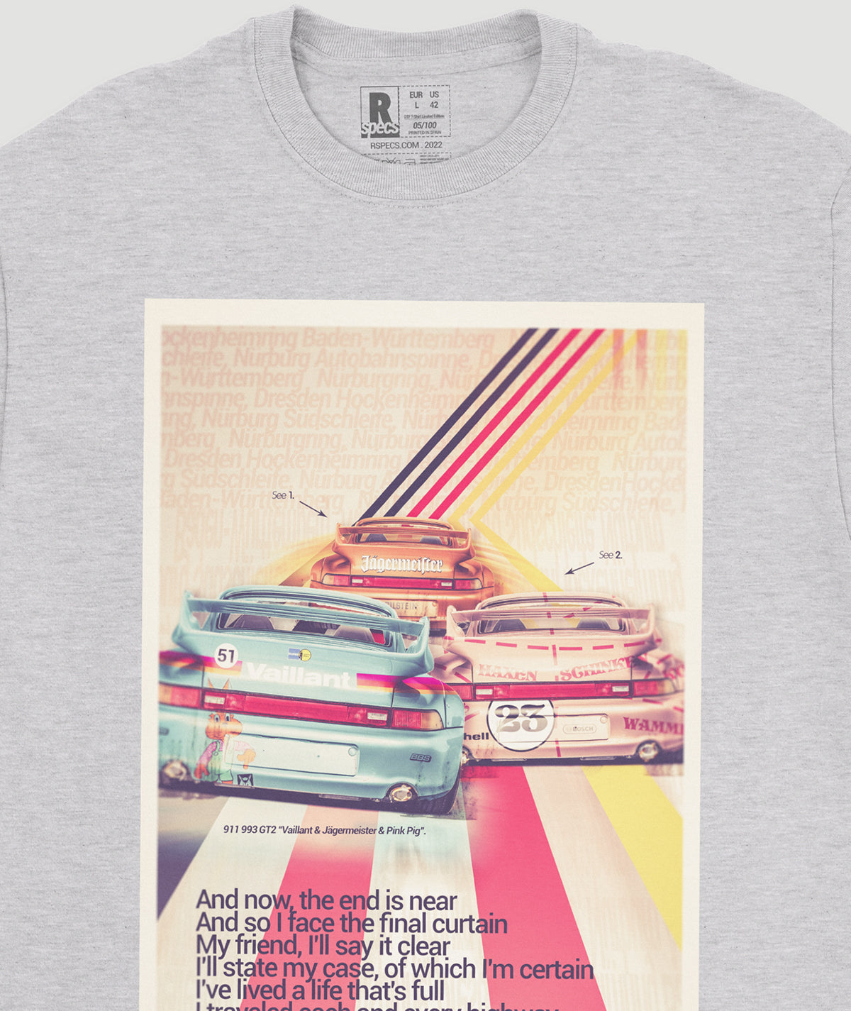 Camiseta “993 GT2 German Stripes”