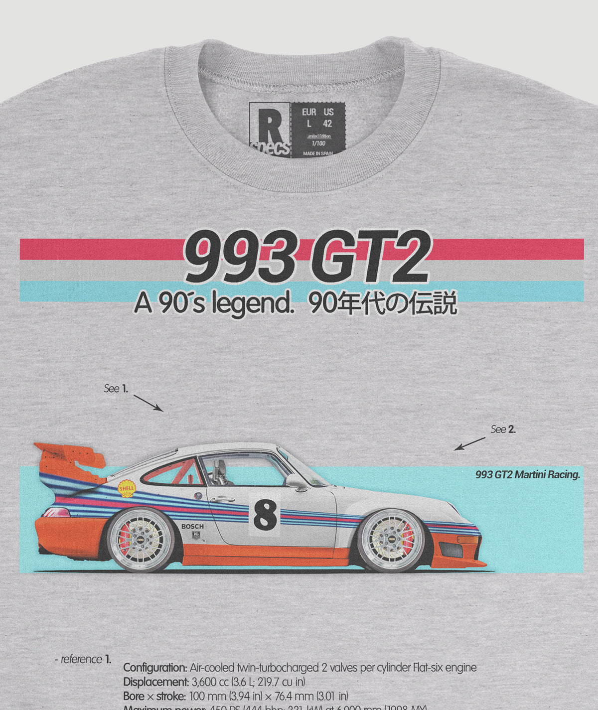 Sudadera “993 GT2 MARTINI”