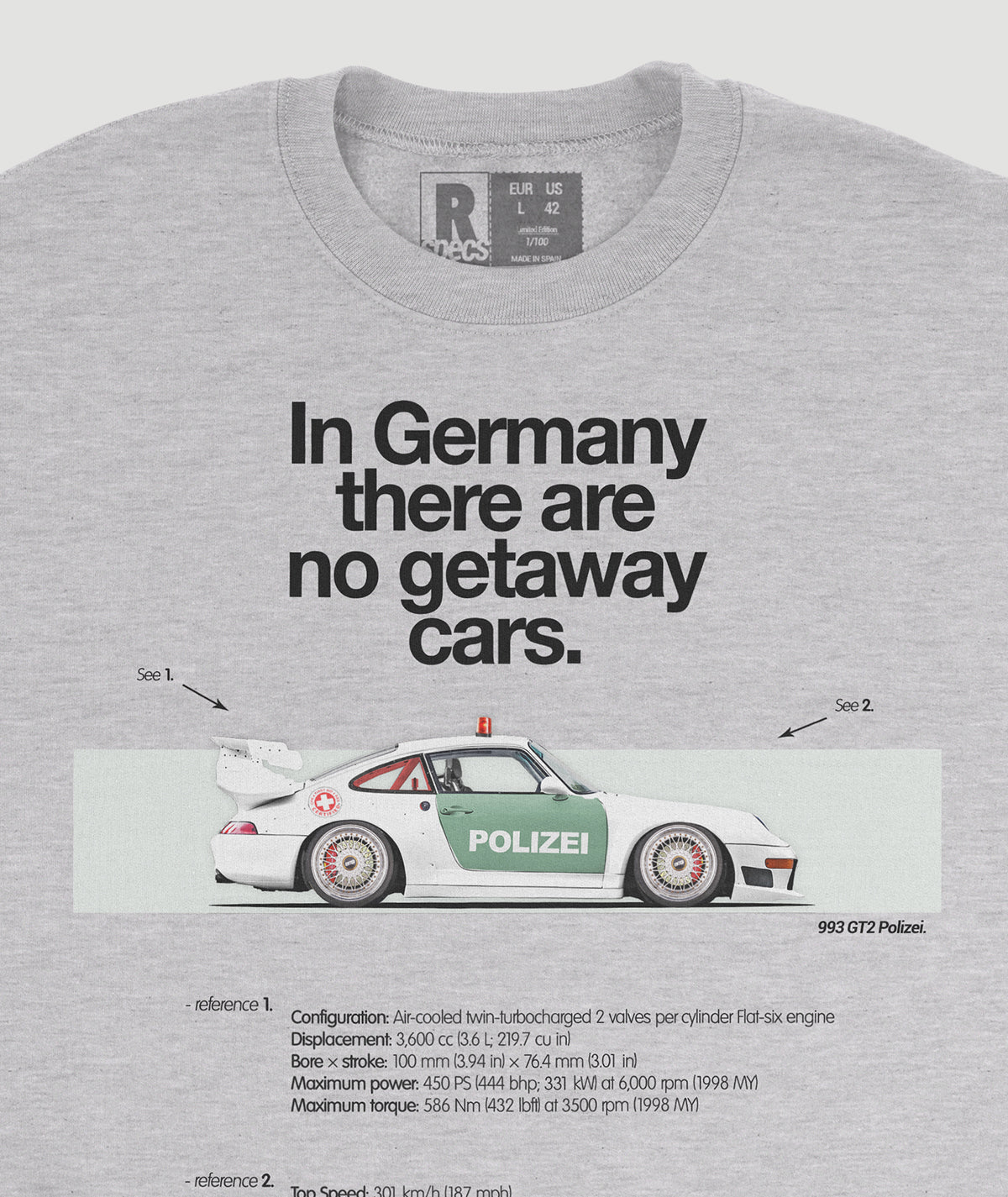 Sudadera “993 GT2 Polizei”