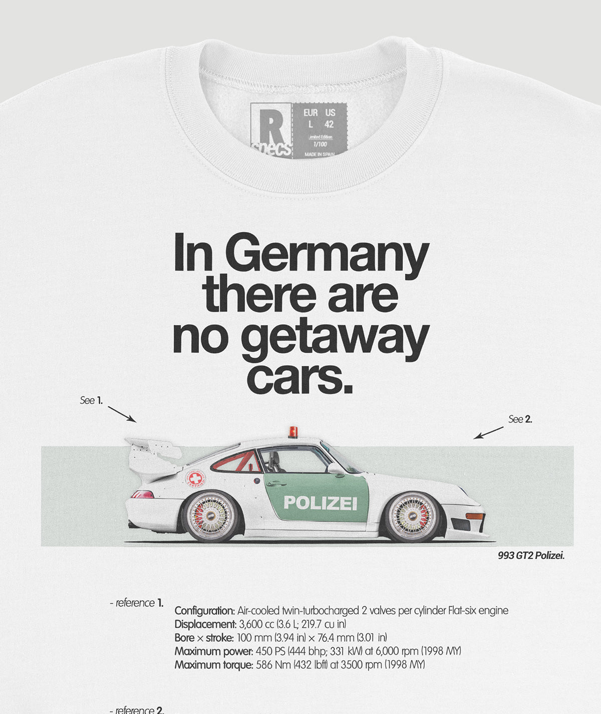 Sudadera “993 GT2 Polizei”