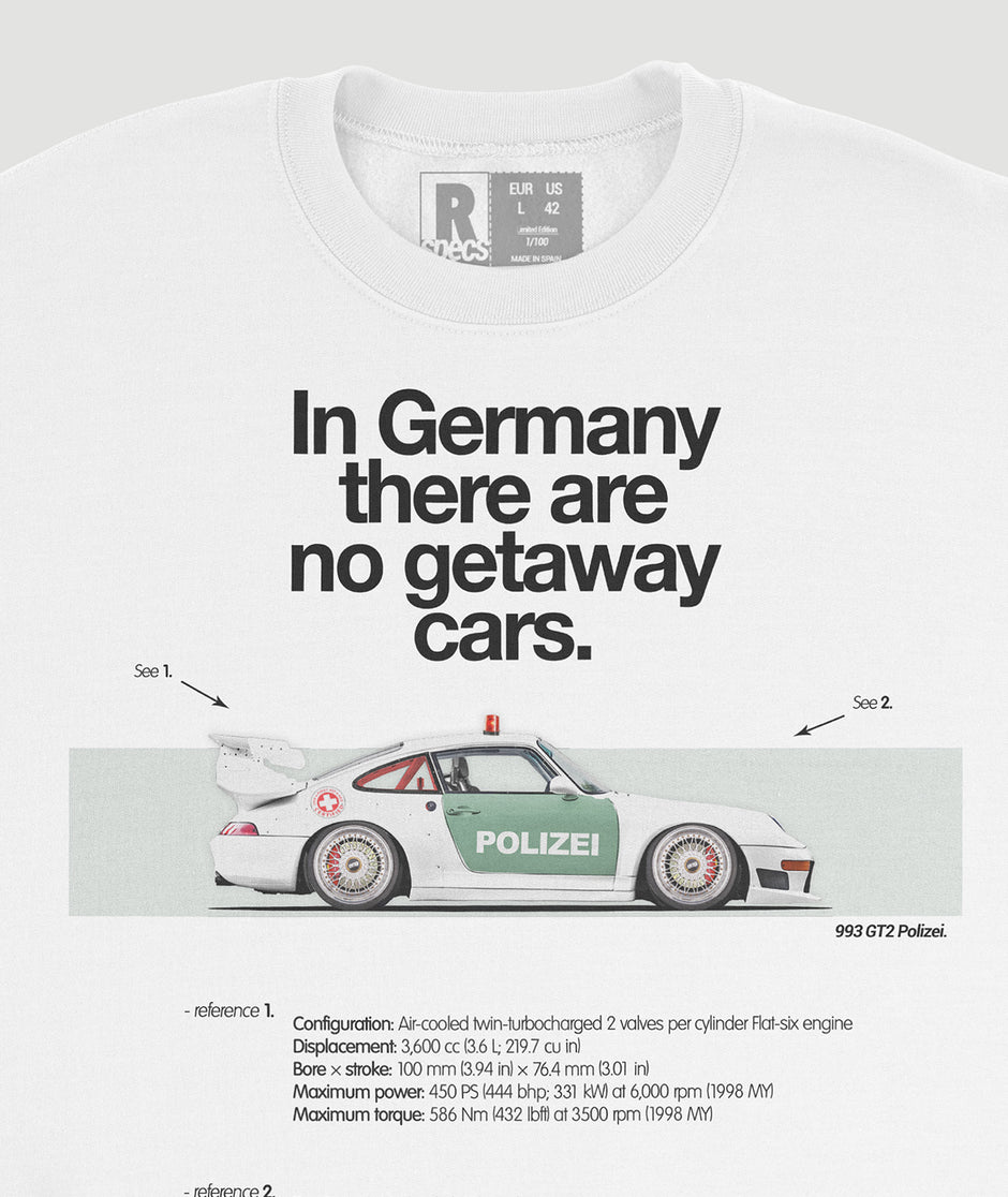 Sudadera “993 GT2 Polizei”