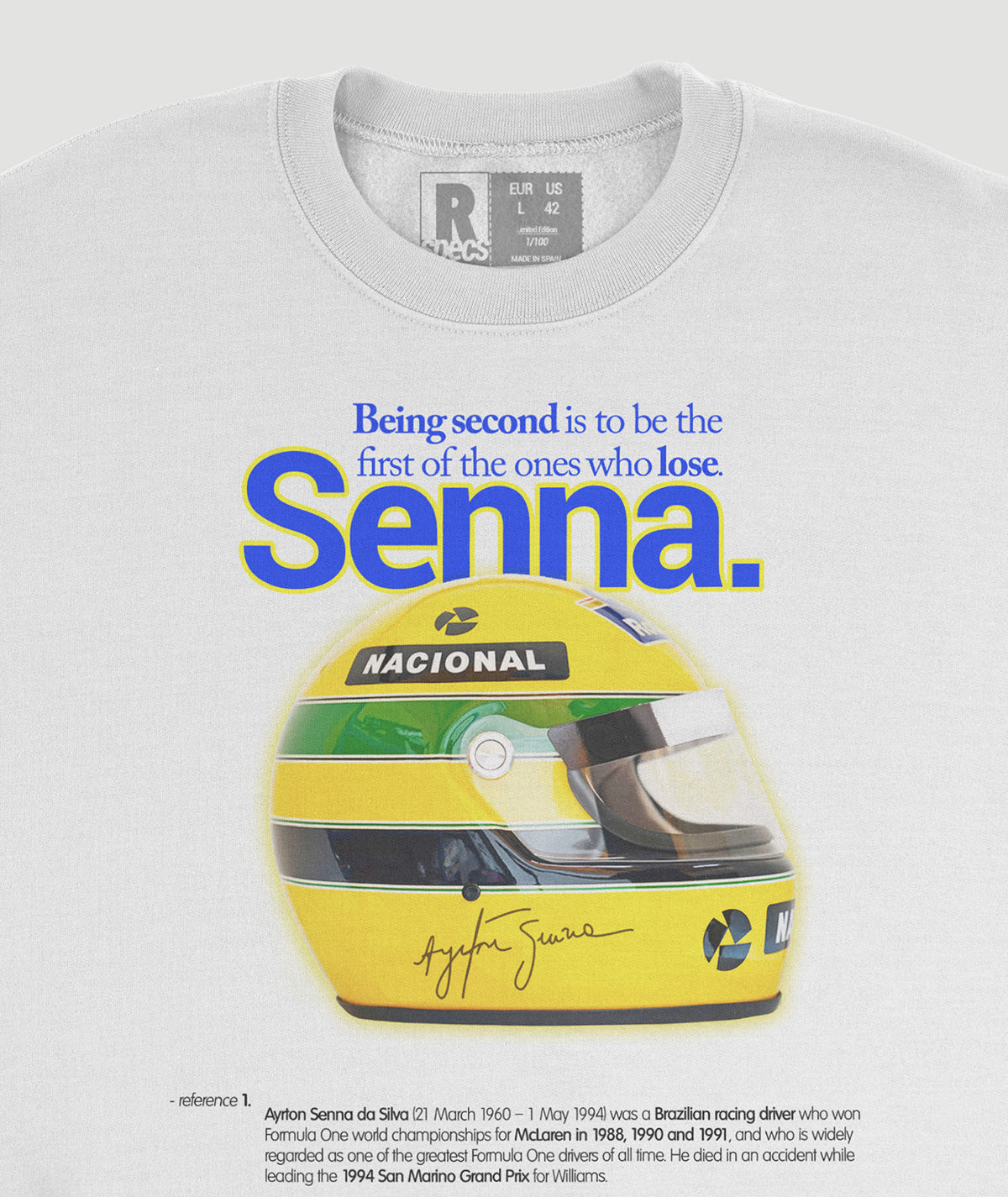Sudadera “Senna Helmet”