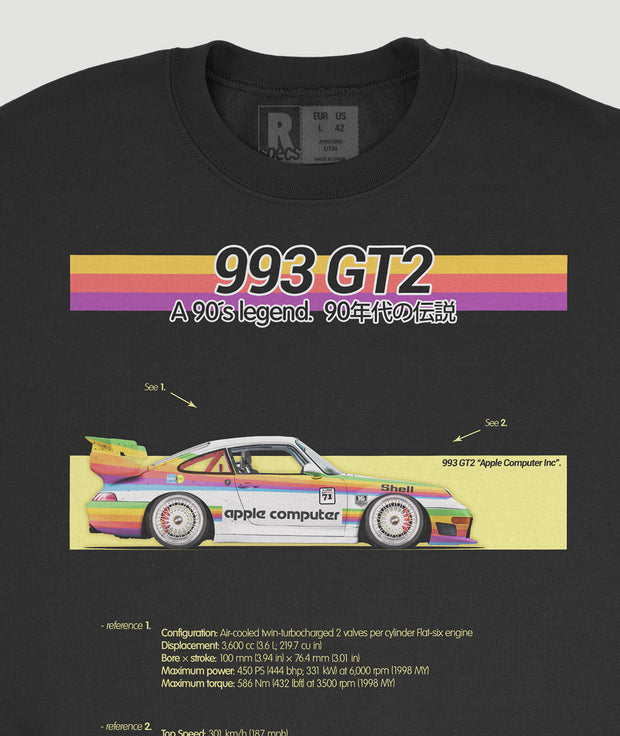 Sudadera “993 GT2 Apple Computer Inc” Black