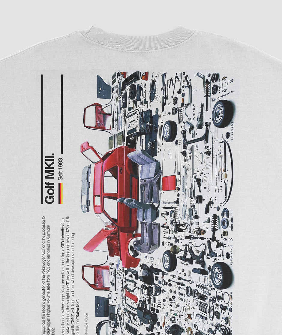 Sudadera “GOLF MKII disassembly”