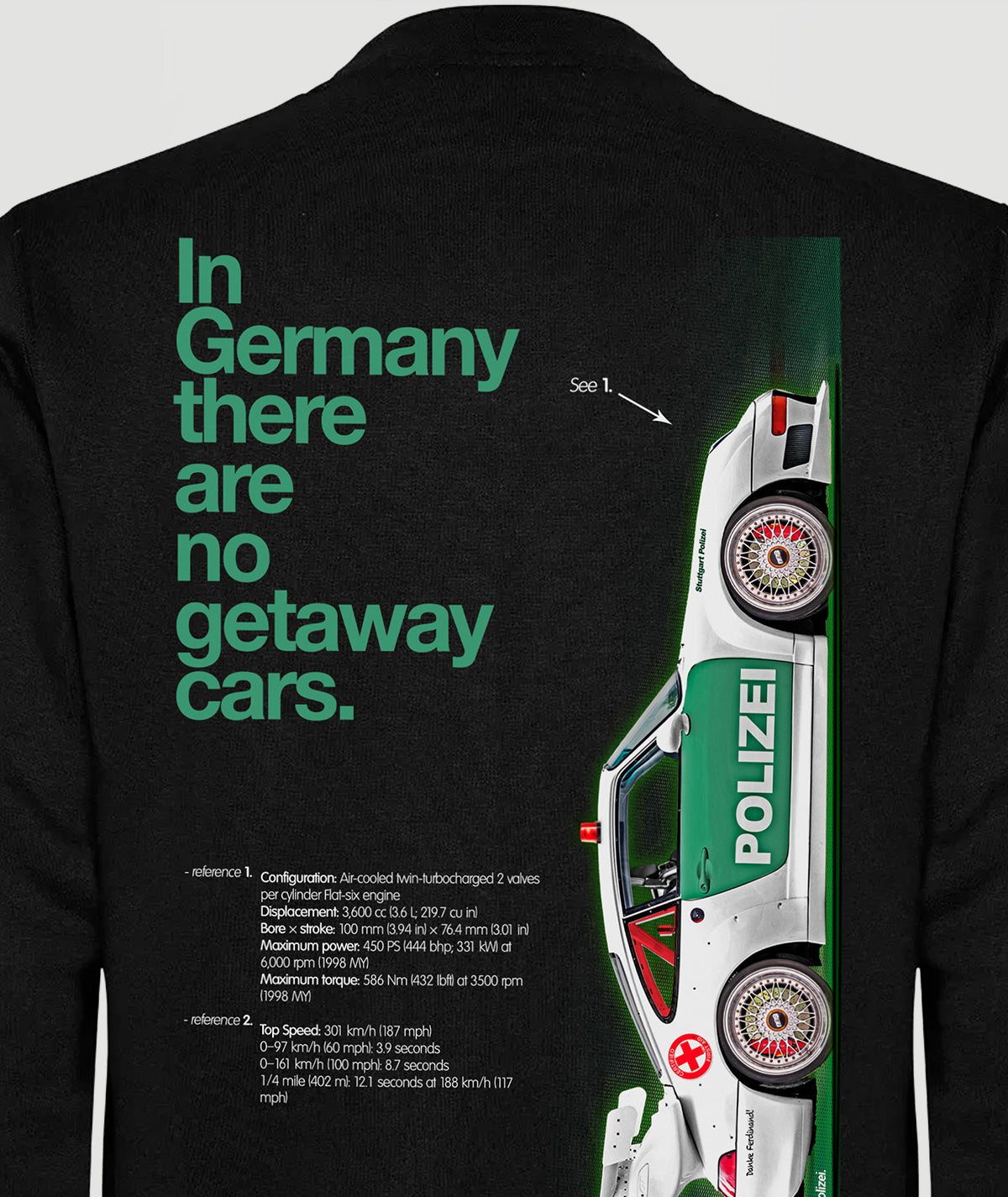 Chaqueta Bomber “993 GT2 POLIZEI Ed”