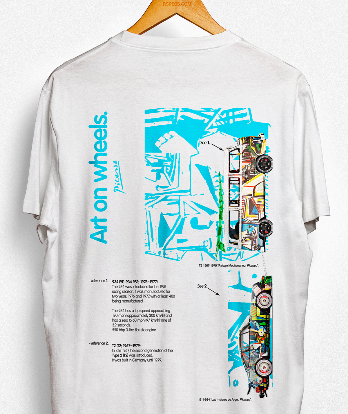 Camiseta Backprint 934 & T2 “Art on Wheels Picasso”