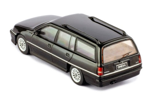 1990 Opel Omega A2 Caravan Negro Metalizado 1:43 IXO Models CLC444N.22