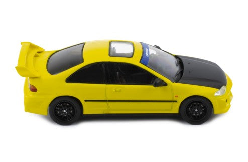 1995 Honda Civic EJ1 Coupe Custom Amarillo/Negro 1:43 IXO Models CLC528N.22