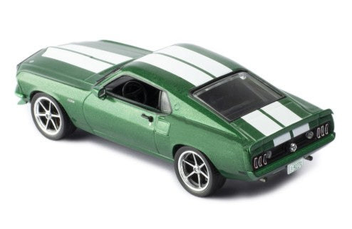 1969 Ford Mustang Fastback Custom Verde Metalizado/Blanco 1:43 IXO Models CLC530N.22