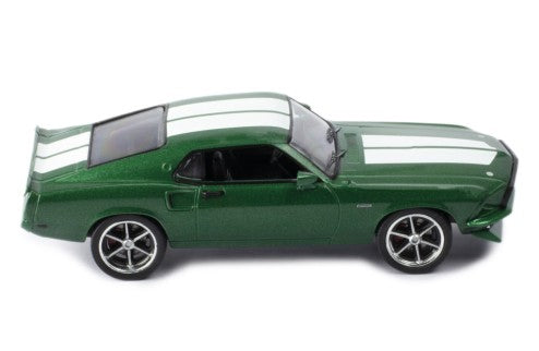 1969 Ford Mustang Fastback Custom Verde Metalizado/Blanco 1:43 IXO Models CLC530N.22