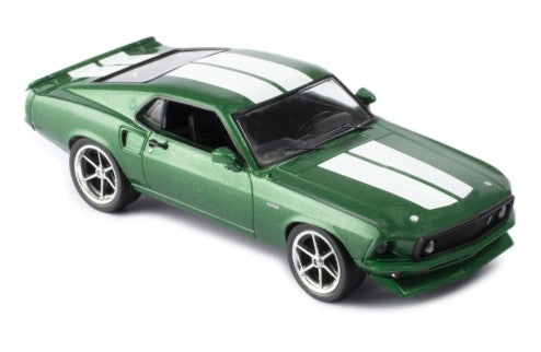 1969 Ford Mustang Fastback Custom Verde Metalizado/Blanco 1:43 IXO Models CLC530N.22