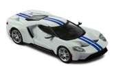 2017 Ford GT Blanco/Azul 1:43 IXO Models CLC536N.22