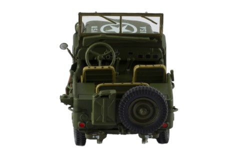1943 Jeep Willys Ejército Americano Verde Militar 1:43 IXO Models CLC567N