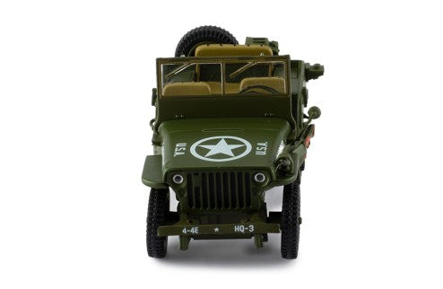 1943 Jeep Willys Ejército Americano Verde Militar 1:43 IXO Models CLC567N