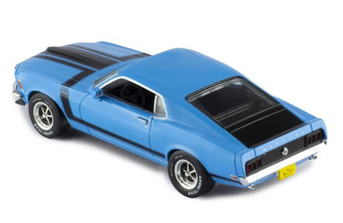 1970 Ford Mustang BOSS 302 Azul/Negro 1:43 IXO Models CLC569N