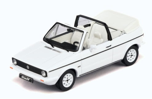 1981 Volkswagen VW Golf MK I Convertible Blanco 1:43 IXO Models CLC590N.22