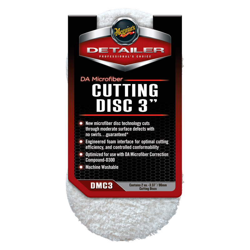 MEGUIAR´S DA MICROFIBRE DISCOS DE CORTE 3" - PACK 2 UDS.