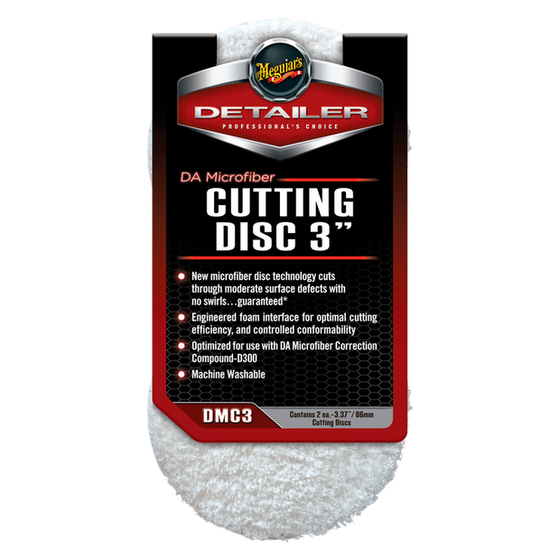 MEGUIAR´S DA MICROFIBRE DISCOS DE CORTE 3" - PACK 2 UDS.