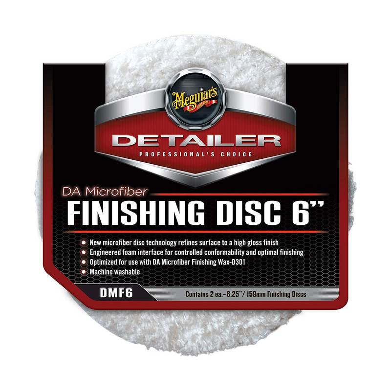 MEGUIAR´S DA MICROFIBRE FINISHING DISC 6" - PACK 2 UDS