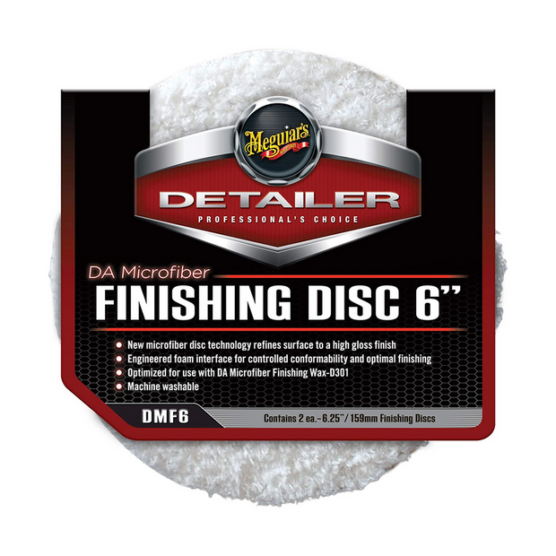MEGUIAR´S DA MICROFIBRE FINISHING DISC 6" - PACK 2 UDS