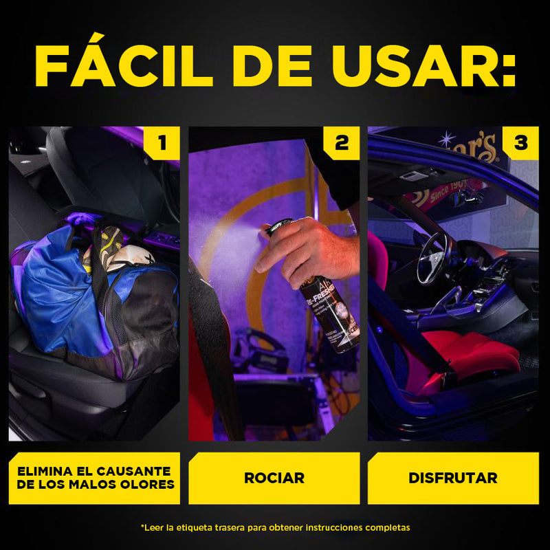 MEGUIAR´S AIR RE-FRESHER BLACK CHROME SPRAY 237ml