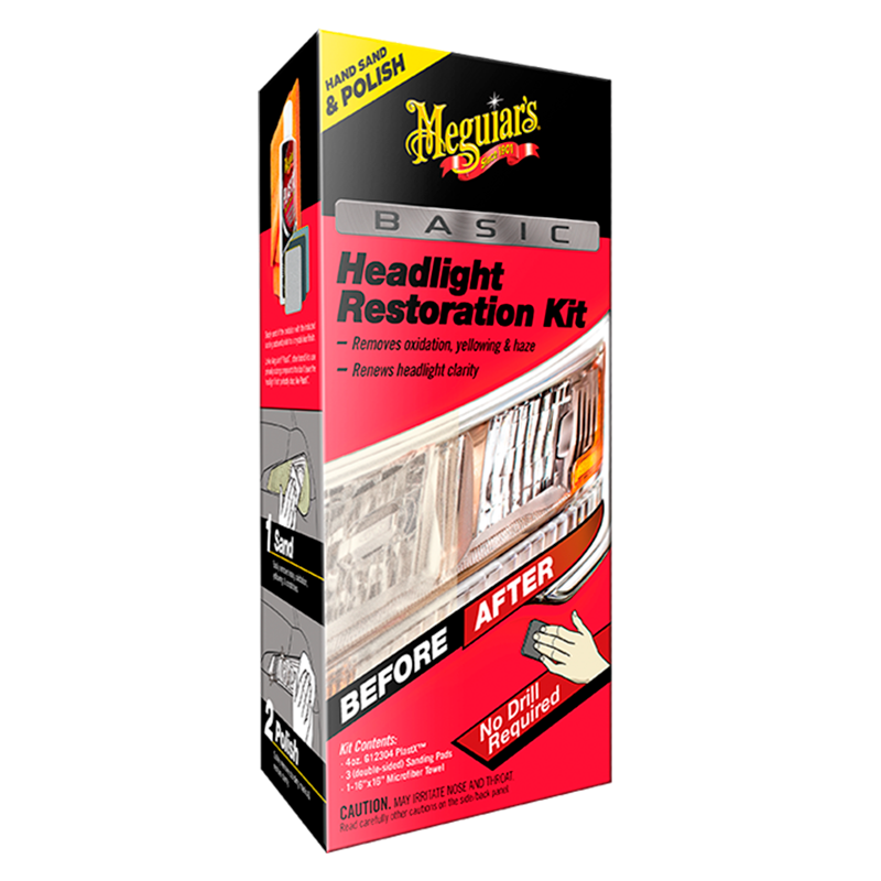 MEGUIAR´S KIT RESTAURACIÓN DE ÓPTICAS EN 1 PASO