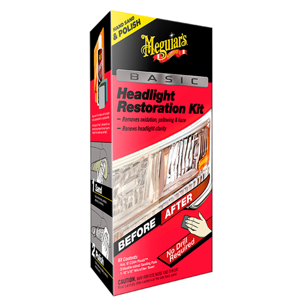 MEGUIAR´S KIT RESTAURACIÓN DE ÓPTICAS EN 1 PASO