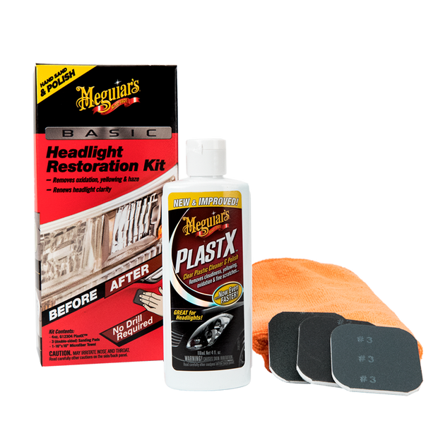 MEGUIAR´S KIT RESTAURACIÓN DE ÓPTICAS EN 1 PASO