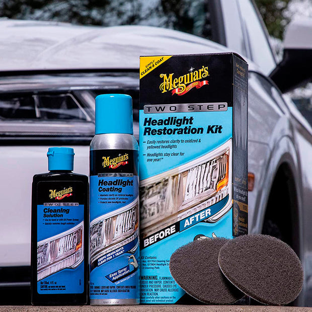 MEGUIAR´S KIT RESTAURACIÓN DE ÓPTICAS EN 2 PASOS