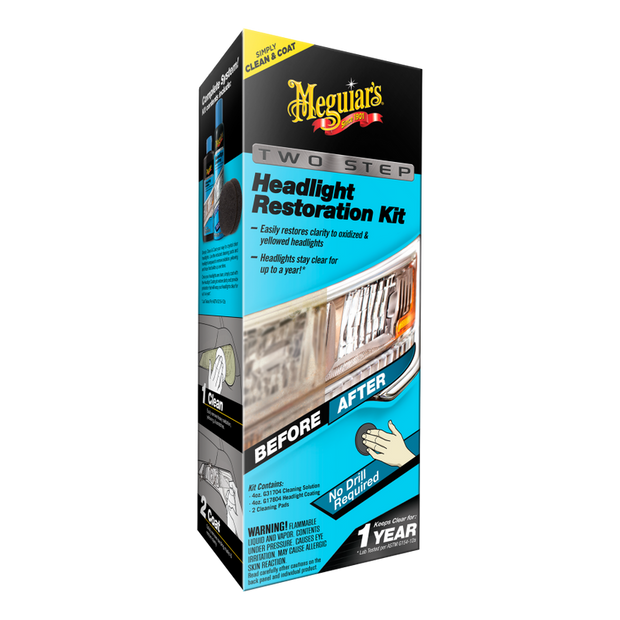 MEGUIAR´S KIT RESTAURACIÓN DE ÓPTICAS EN 2 PASOS