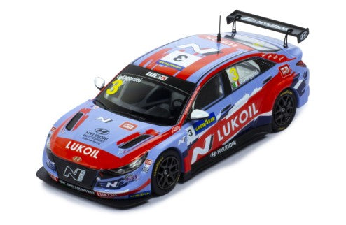 2021 Hyundai Elantra N TCR Lukoil Nº3 G.Tarquini WTCR Portugal 1:43 IXO Models GTM157B